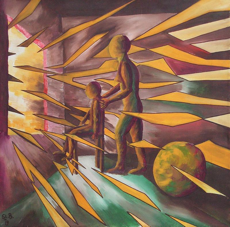 Blick ins Licht!, 1979, Öl-Leinwand, 40x40.jpg